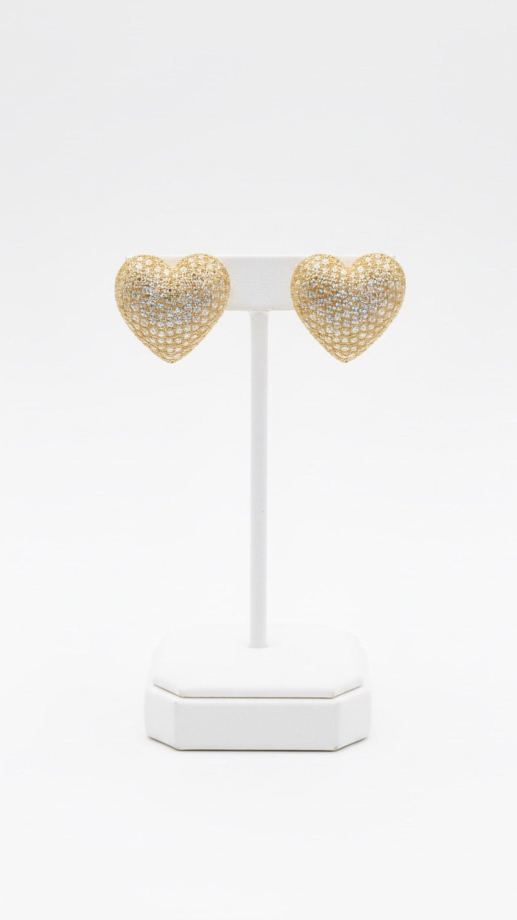 ORECCHINI CUORE PAVÈ