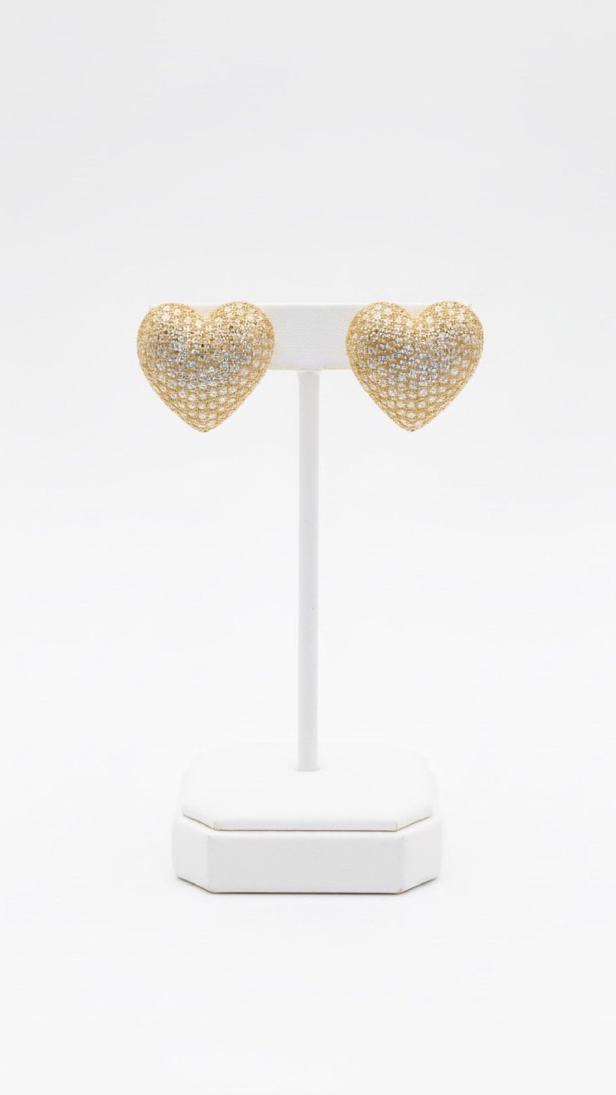 ORECCHINI CUORE PAVÈ