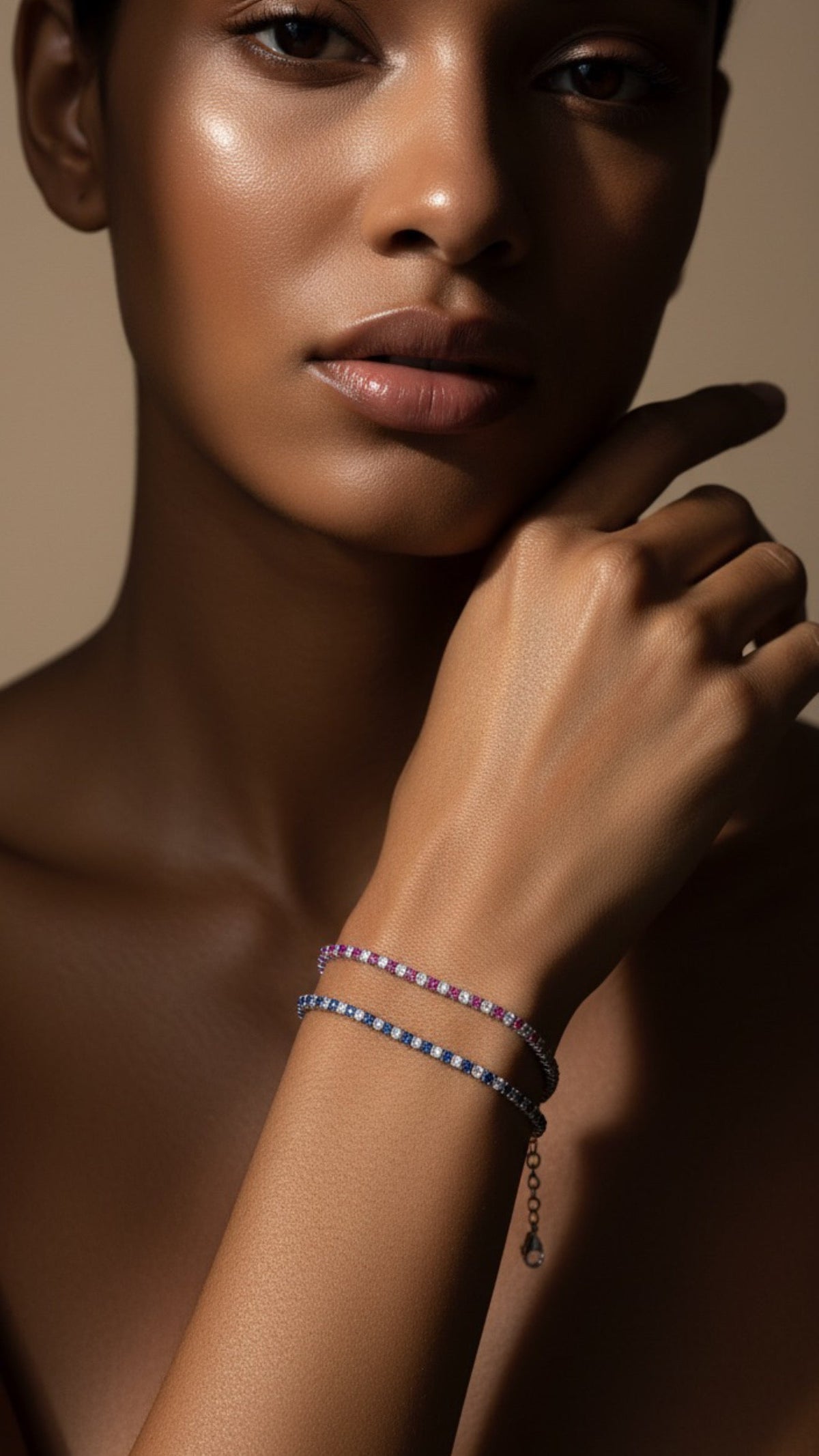 BRACCIALE TENNIS REGOLABILE ALTERNATO